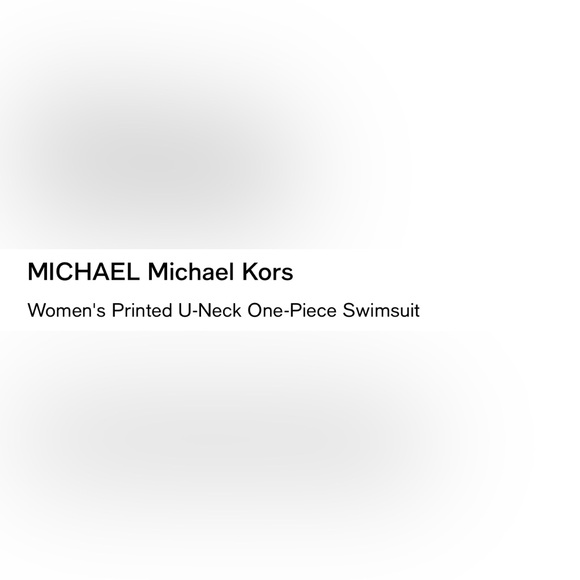 Michael Kors animal print one piece swimsuit size 8 eight NEW NWT - Picture 9 of 9